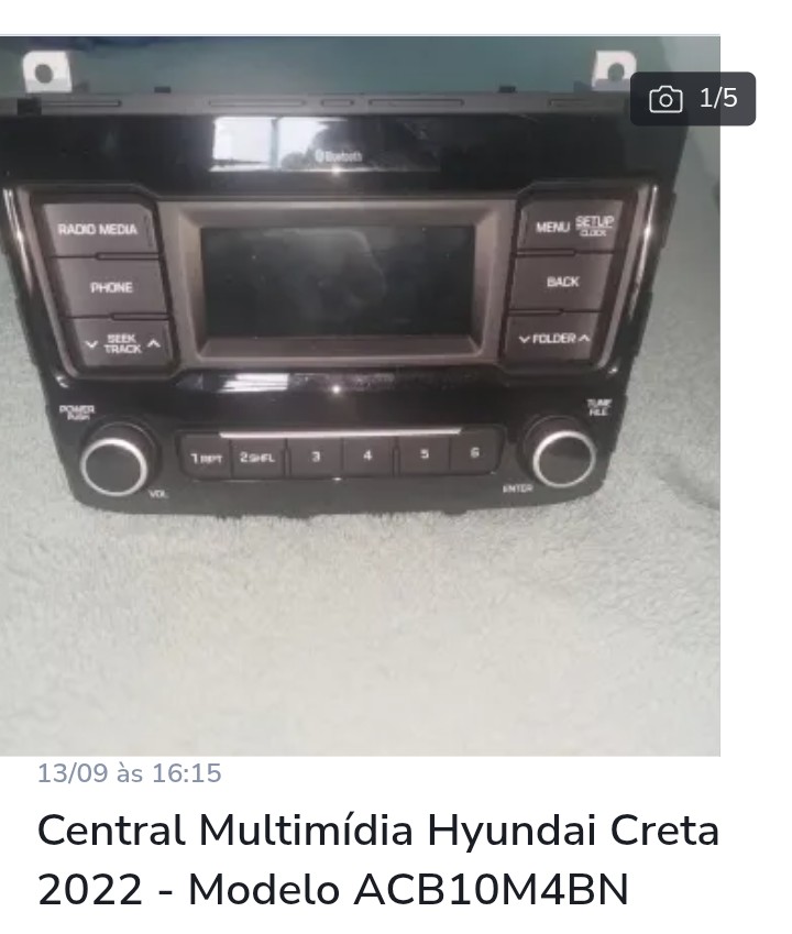 Multi mídia novo Creta 